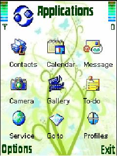 Скриншот темы для Nokia