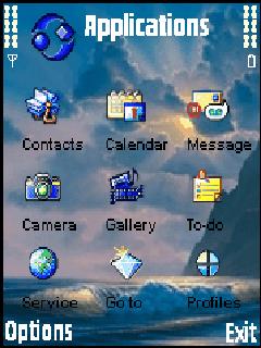Скриншот темы для Nokia