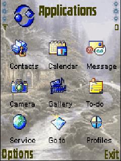 Скриншот темы для Nokia