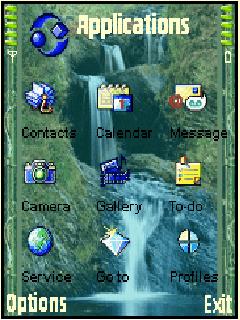 Скриншот темы для Nokia