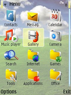 Скриншот темы для Nokia