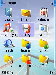 Скриншот темы для Nokia