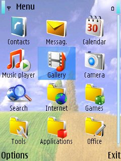 Скриншот темы для Nokia