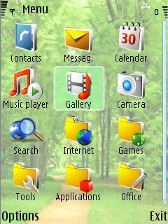 Скриншот темы для Nokia