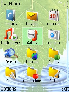 Скриншот темы для Nokia