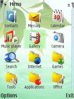 Скриншот темы для Nokia