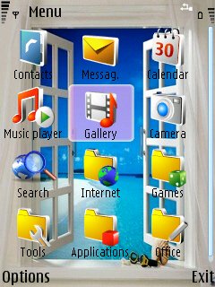 Скриншот темы для Nokia