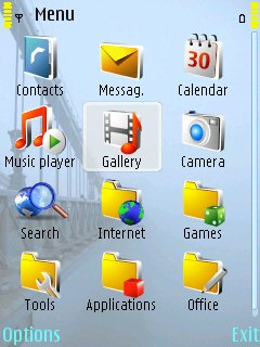 Скриншот темы для Nokia