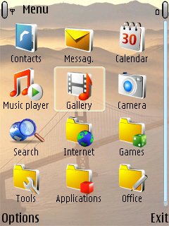 Скриншот темы для Nokia