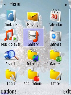 Скриншот темы для Nokia