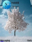 Скриншот темы Winter Tree для телефона Nokia