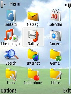Скриншот темы для Nokia