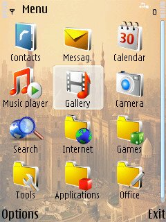 Скриншот темы для Nokia