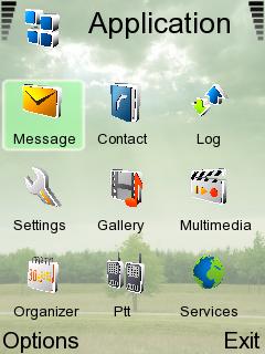 Скриншот темы для Nokia