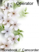 Скриншот темы White Flower для телефона Nokia