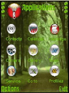 Скриншот темы для Nokia