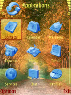 Скриншот темы для Nokia