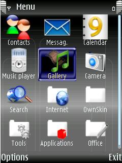 Скриншот темы для Nokia
