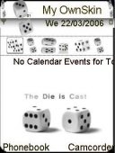 Скриншот темы Dices Animated для телефона Nokia