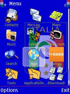 Скриншот темы для Nokia