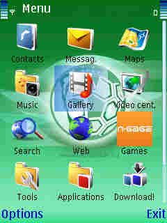 Скриншот темы для Nokia