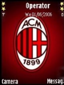 Скриншот темы Ac Milan для телефона Nokia