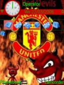 Скриншот темы Manchester United для телефона Nokia