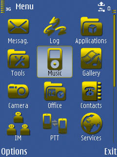 Скриншот темы для Nokia