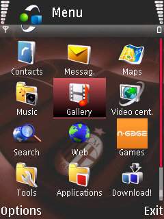 Скриншот темы для Nokia