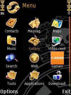 Скриншот темы для Nokia