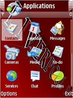 Скриншот темы для Nokia