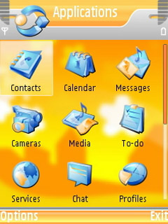 Скриншот темы для Nokia