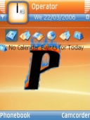 Скриншот темы Orange Revisited для телефона Nokia