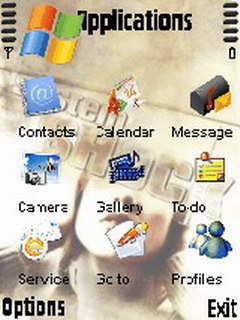 Скриншот темы для Nokia