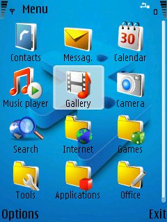 Скриншот темы для Nokia