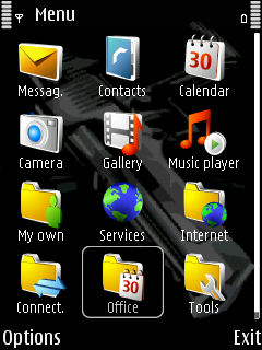 Скриншот темы для Nokia