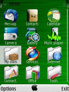 Скриншот темы для Nokia