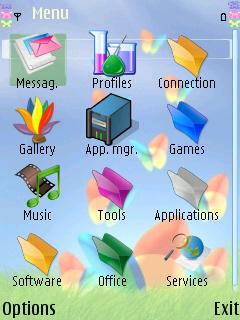 Скриншот темы для Nokia
