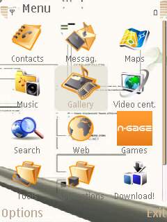 Скриншот темы для Nokia