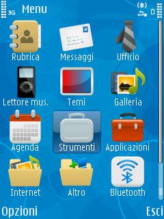 Скриншот темы для Nokia
