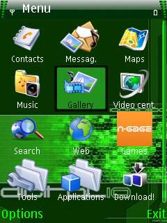 Скриншот темы для Nokia