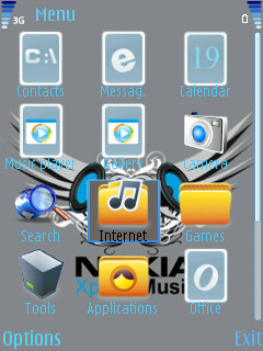 Скриншот темы для Nokia